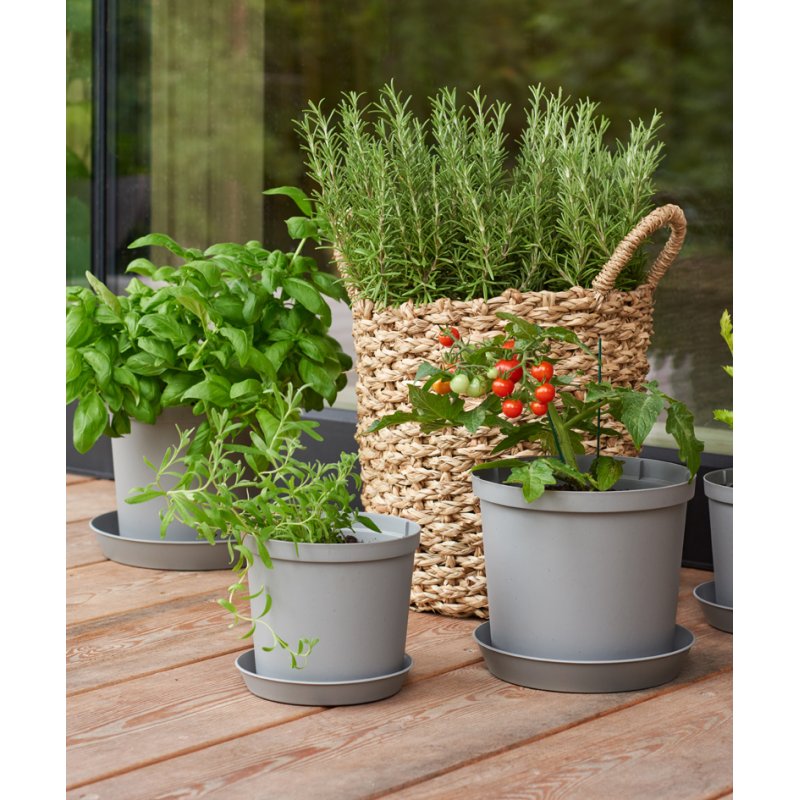 Onderzetters cultivate, diameter 120 mm, grijs